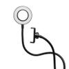Flexible Lazy Arm Smartphone Holder with LED Ring Light to Enhance Your Appearance. Perfect All in one Solution for Hands-Free Live Streaming, Selfies or Video Calls view 4