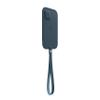 Apple iPhone 12 Mini Leather Sleeve with MagSafe - Baltic Blue view 2