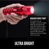 GORILLA GRIP Powerful LED Tactical Flashlight, 750 FT High Lumens 5 Adjustable Modes, Water Resistant, Ultra Bright Zoom Flashlights, Small Mini Flash Light, Camping, Night Dog Walking, Red view 3