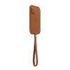 Apple iPhone 12 mini Leather Sleeve with MagSafe - Saddle Brown view 2