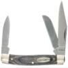 Old Timer Heritage Pocket Knife 2.4" Clip Point D2 Tool Steel Polished Blade Laminated Wood Handle Black/Gray view 1