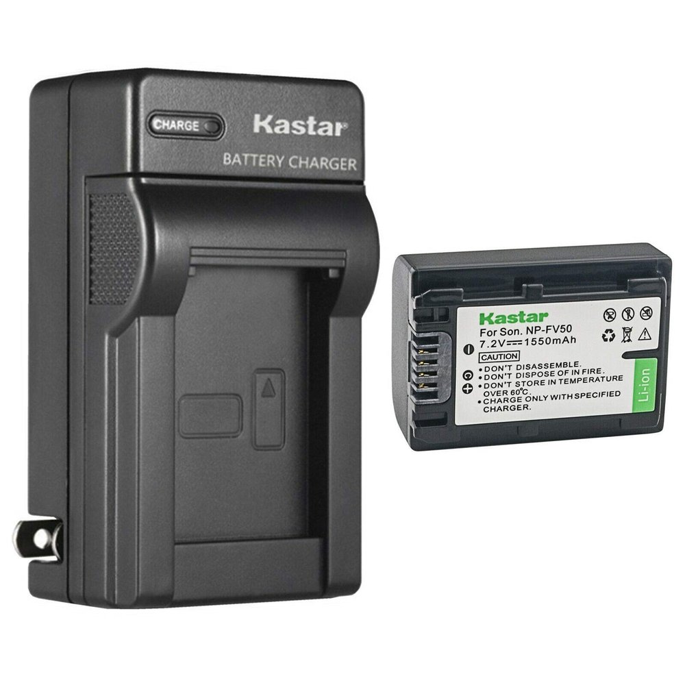 Kastar 1-Pack Battery and AC Wall Charger Replacement for Sony HDR-PJ780, HDR-PJ790, HDR-PJ810, HDR-PJ820, HDR-PJ820E, HDR-TD10, HDR-TD20, HDR-TD30Cameras