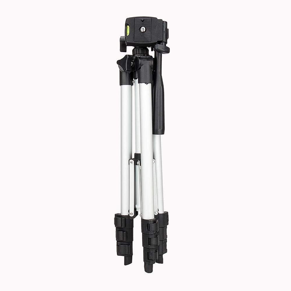 41" Extendable Tripod Stand, 3 in 1 Professional Camera Holder with Phone Clip Tripod Adjustable Tripod with Portable Bag for Mobile Phone Tripod Stand Holder, Maximum Load 1.5kg