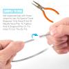 100PCS 11.8Inch Metal Cable Zip Ties - 304 stainless steel Heavy Duty Self-locking Cable Wire Tie Wrap for Fence Exhaust Wrapping Car Outdoor Canopy Automotive view 3