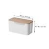 Cabilock 1pc Box Detachable Cover Efficient Wire Organizer for Cords and Adapters for view 2