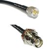 10 feet RG58 Mini UHF Male to RP-TNC Female Bulkhead RF Pigtail Coaxial Cable view 1