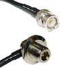 10 feet RG58 BNC Male to N Female Bulkhead Angle RF Pigtail Coaxial Cable view 1