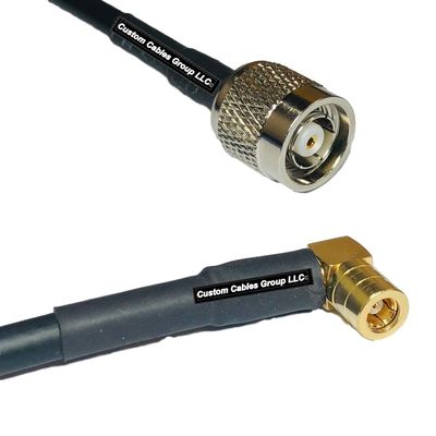 25 feet RG58 RP-TNC Male to SMB Female Angle RF Pigtail Coaxial Cable