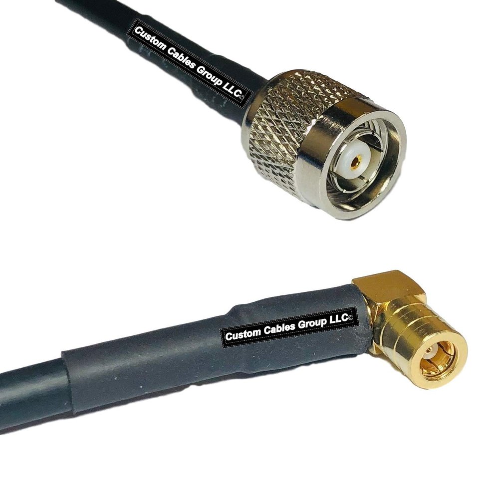 25 feet RG58 RP-TNC Male to SMB Female Angle RF Pigtail Coaxial Cable