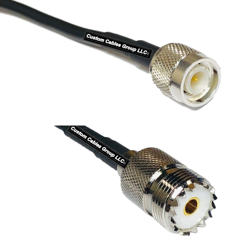 10 feet RG58 TNC Male to SO239 UHF Female RF Pigtail Coaxial Cable