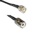 10 feet RG58 TNC Male to SO239 UHF Female RF Pigtail Coaxial Cable view 1