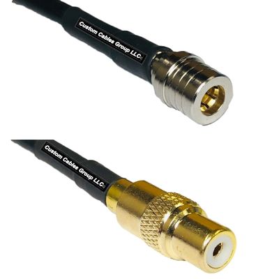 10 feet RG58 QMA Male to RCA Female RF Pigtail Coaxial Cable