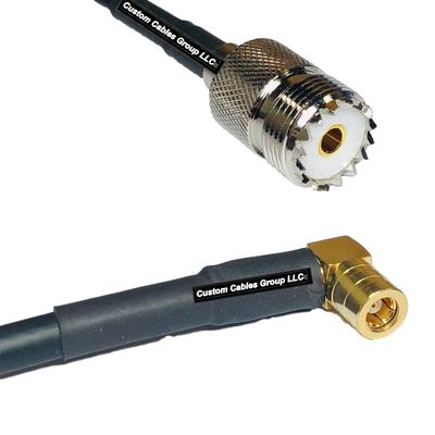 10 feet RG58 SO239 UHF Female to SMB Female Angle RF Pigtail Coaxial Cable