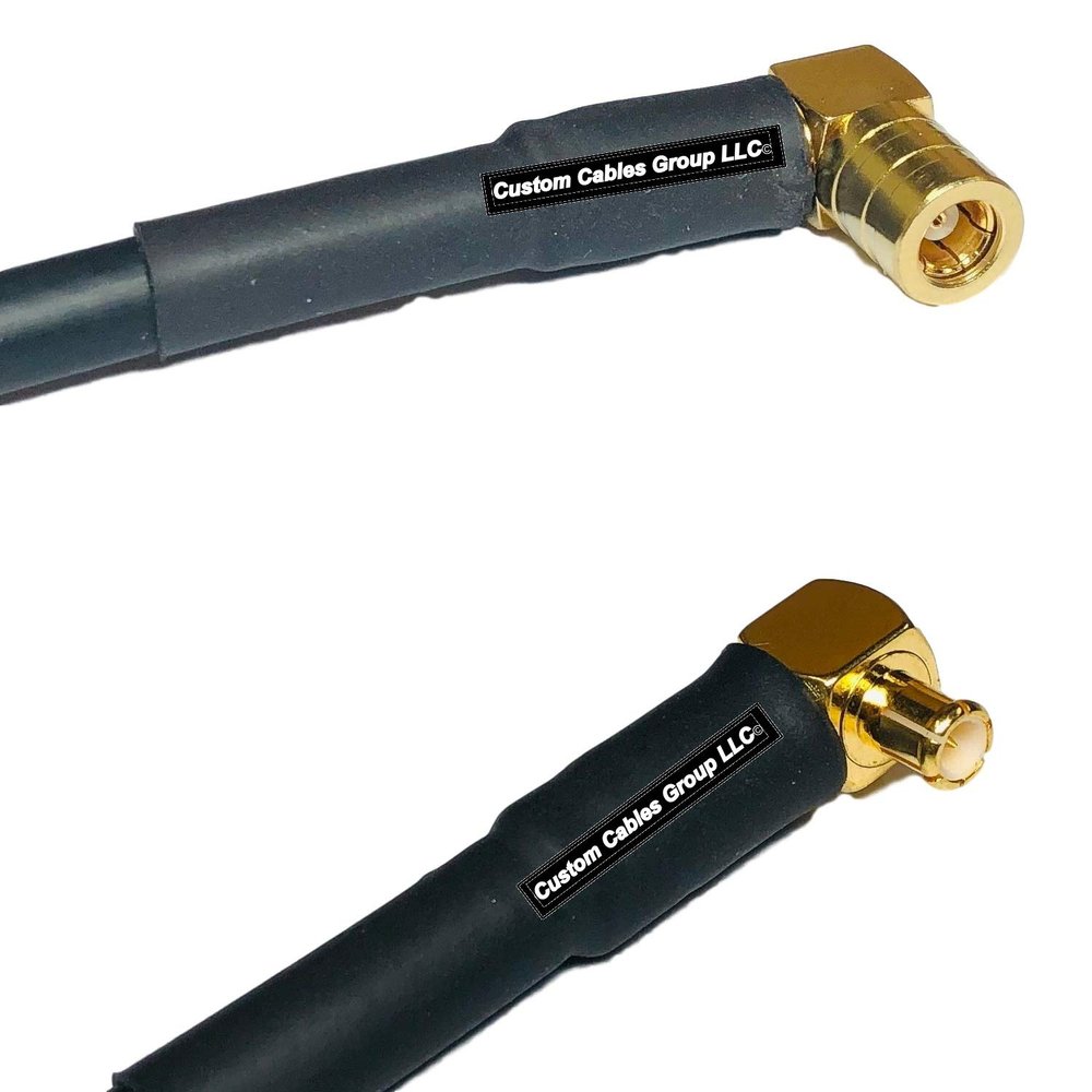 10 feet RG58 SMB Female Angle to MCX Male Angle RF Pigtail Coaxial Cable