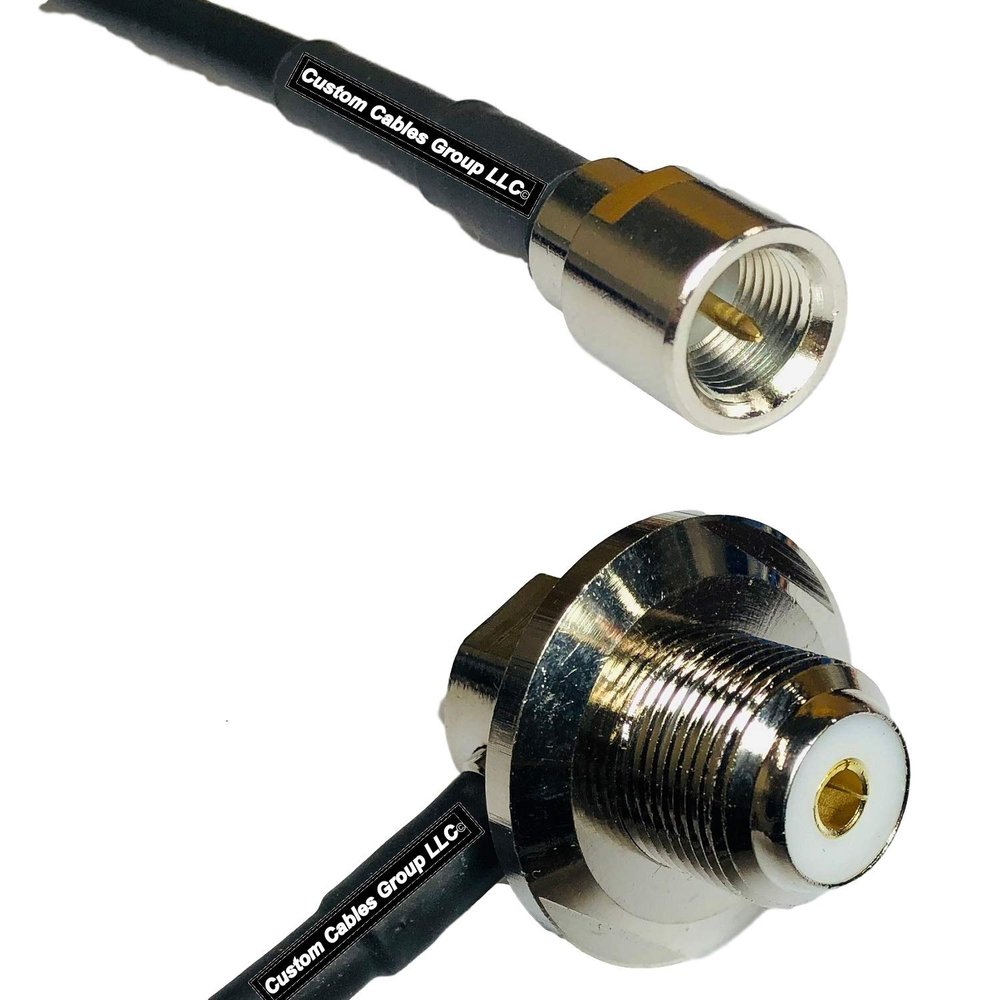 10 feet RG58 FME Male to UHF Female Angle Bulkhead RF Pigtail Coaxial Cable