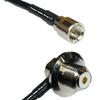 10 feet RG58 FME Male to UHF Female Angle Bulkhead RF Pigtail Coaxial Cable view 1
