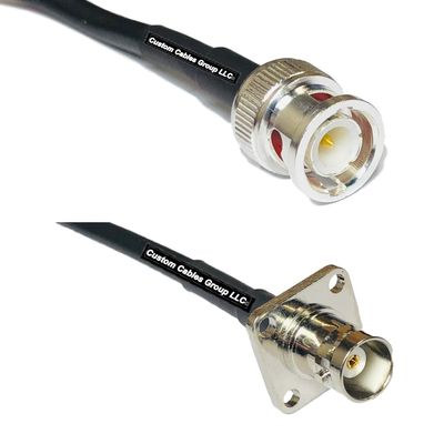 10 feet RG58 BNC Male to BNC Flange Female RF Pigtail Coaxial Cable