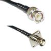 10 feet RG58 BNC Male to BNC Flange Female RF Pigtail Coaxial Cable view 1