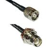 10 feet RG58 RP-TNC Male to RP-TNC Female Bulkhead RF Pigtail Coaxial Cable view 1