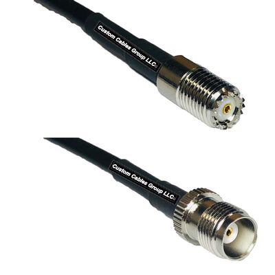10 feet RG58 Mini UHF Female to TNC Female RF Pigtail Coaxial Cable