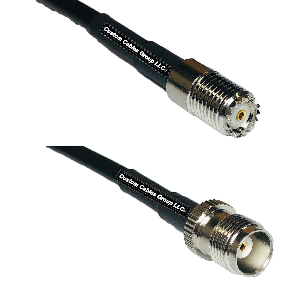 10 feet RG58 Mini UHF Female to TNC Female RF Pigtail Coaxial Cable