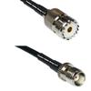 10 feet RG58 SO239 UHF Female to TNC Female RF Pigtail Coaxial Cable view 1