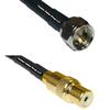 10 feet RG58 F Male to RCA Female RF Pigtail Coaxial Cable view 1