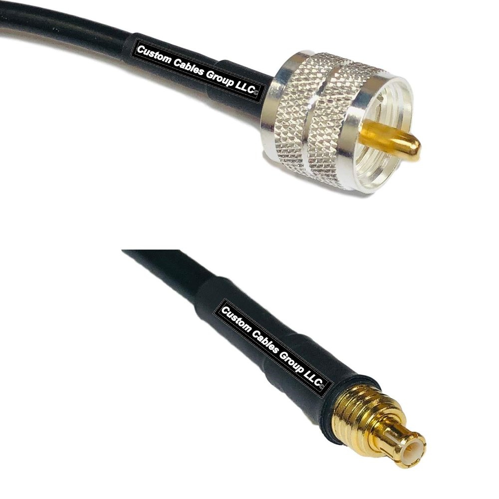 3 feet RG58 PL259 UHF Male to MCX Male RF Pigtail Coaxial Cable