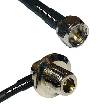10 feet RG58 F Male to N Female Bulkhead Angle RF Pigtail Coaxial Cable