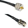 10 feet RG58 PL259 UHF Male to TNC Female RF Pigtail Coaxial Cable view 1