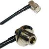 10 feet RG58 TNC Male Angle to N Female Bulkhead Angle RF Pigtail Coaxial Cable view 1