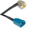 10 feet RG58 UHF Male Angle to Fakra Z Female RF Pigtail Coaxial Cable view 1