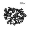 uxcell Cable Grommets Twist Lock Cable Wire Ties Round Strain Bushing 18x15mm Nylon Black 20pcs view 2