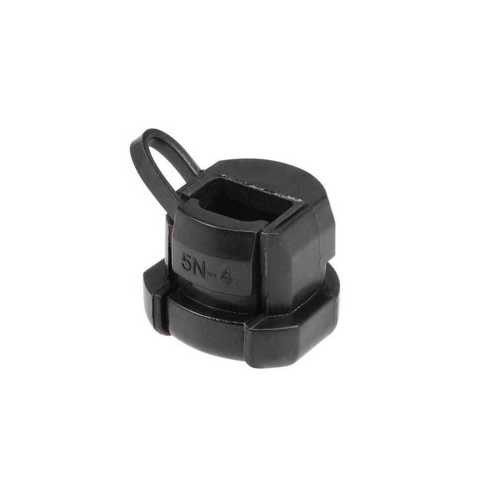 uxcell Twist Lock Cable Wire Ties Round Strain Relief Bushing 14x11mm Nylon Black 20pcs