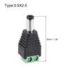 uxcell 2Pcs 5.5x2.5mm DC Power Jack Plug Adapter Connector for LED Strip CCTV Camera Cable Wire Ends view 2