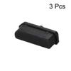 uxcell 3 Pcs Black Ethernet Hub Port Display Port Adapter Anti Dust Cover Cap Protector Plug view 3