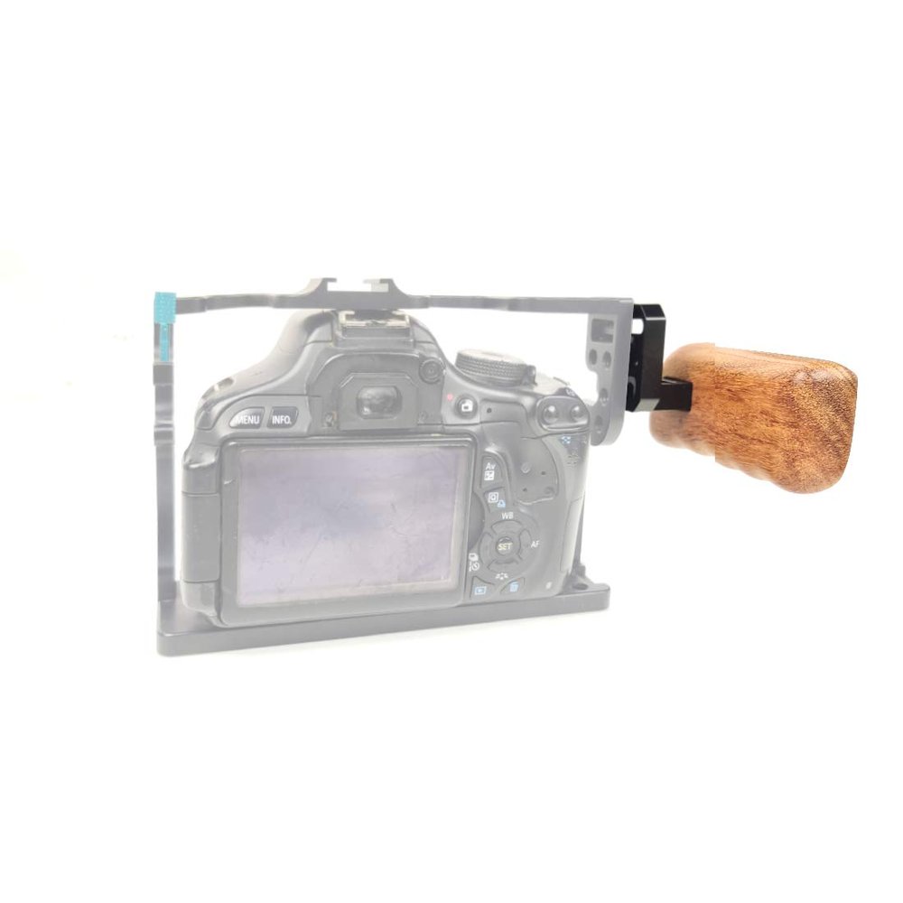 BGNING Camera Accessories Rabbit Cage Wooden Handle with Connector Compatible for Panasonic GH Camera