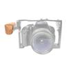 BGNING Camera Accessories Rabbit Cage Wooden Handle with Connector Compatible for Panasonic GH Camera view 2