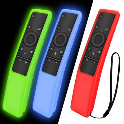 3-Pack Protective Case for Samsung Smart TV Remote Control BN59 Series, Light Weight Kids-Friendly Anti Slip Shockproof Silicone Case Cover for Samsung Smart 4K Ultra HDTV Remote