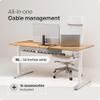 PAMO Cable Management Under Desk for Easy mounting Under-Table I Set of 2 - with 10X Cable Ties I Desk Organizer for Office/Home Office Table Thoughtful Cable Tray Holder view 2