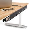 PAMO Cable Management Under Desk for Easy mounting Under-Table I Set of 2 - with 10X Cable Ties I Desk Organizer for Office/Home Office Table Thoughtful Cable Tray Holder view 1