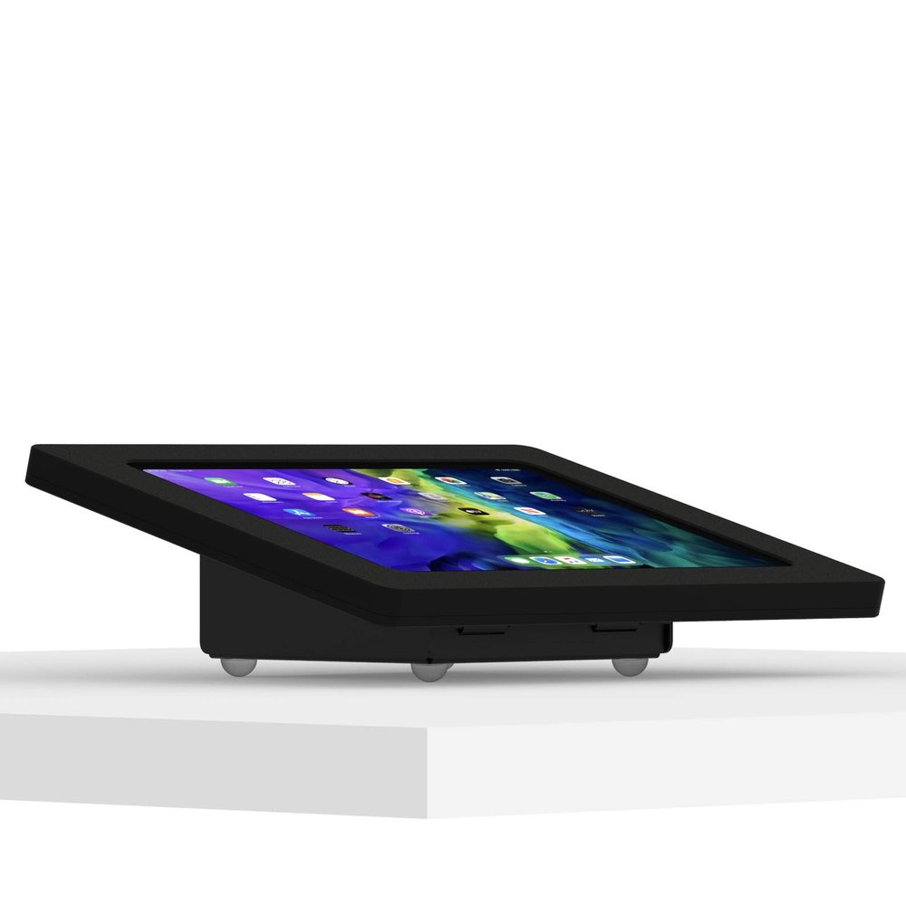 VidaMount Black Exposed Rear Camera Enclosure and Fixed Tilted 15 Desk/Surface Mount [Bundle] Compatible with iPad Pro 11" (1st/2nd/3rd/4th Gen), Air 10.9" (4th/5th Gen) & Air 11" (M2-M3)