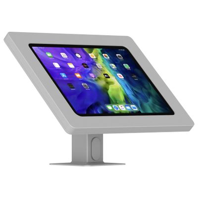 VidaMount Light Grey Exposed Rear Camera Enclosure and Rotating & Tilting Desk/Table Mount [Bundle] Compatible with iPad Pro 11" (1st/2nd/3rd/4th Gen), Air 10.9" (4th/5th Gen) & Air 11" (M2-M3)