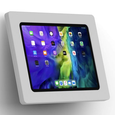 VidaMount Light Grey Exposed Rear Camera Enclosure and Fixed Tilted 15 Wall Mount [Bundle] Compatible with iPad Pro 11" (1st/2nd/3rd/4th Gen), Air 10.9" (4th/5th Gen) & Air 11" (M2-M3)
