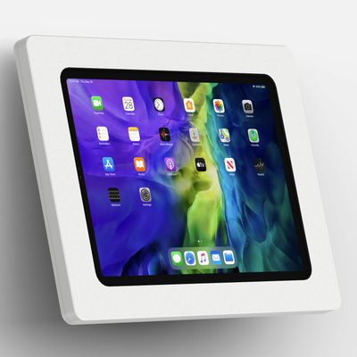 VidaMount White Exposed Rear Camera Enclosure and Fixed Tilted 15 Wall Mount [Bundle] Compatible with iPad Pro 11" (1st/2nd/3rd/4th Gen), Air 10.9" (4th/5th Gen) & Air 11" (M2-M3)