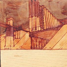 Antonio SantElia : New City : 1914 : Archival Quality Art Print