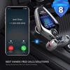 FM Transmitter for Car, Wireless Bluetooth 5.0 in-Car Radio Adapter Audio Receiver with 1.44 Inch Color Screen QC 3.0 Dual USB Car Charger, AUX Input/Output, TF Card Mp3 Player view 2