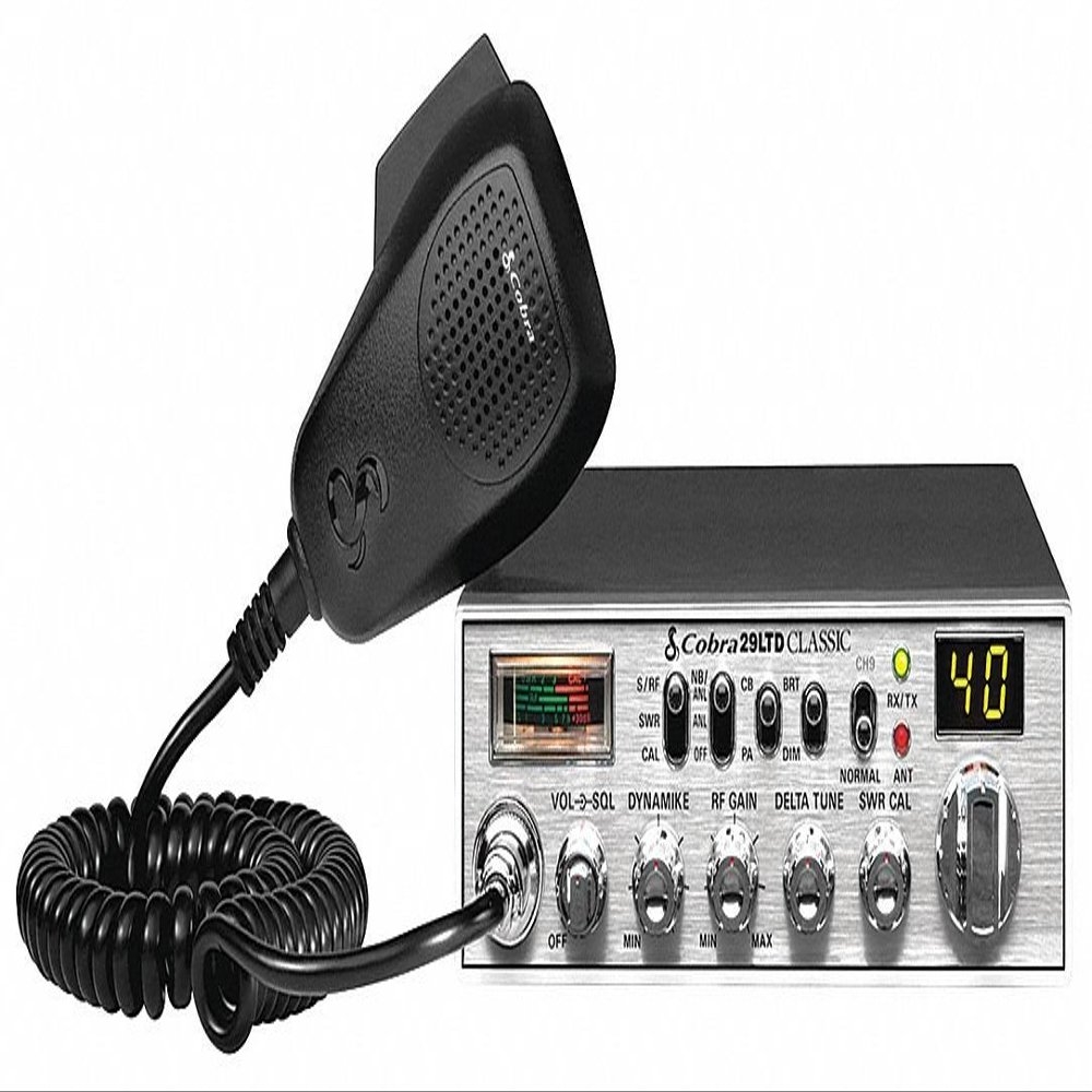 COBRA CB Radio, LED, Green, 5 Miles