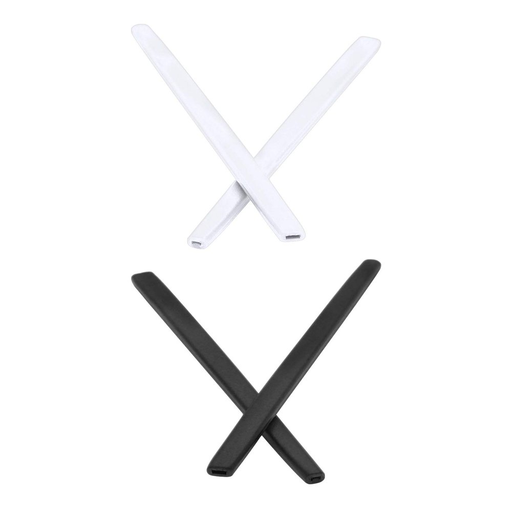 Mryok 2 Pair Replacement Earsocks Kits for Oakley Square Wire 2 (2014) - White & Black
