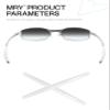 Mryok 2 Pair Replacement Earsocks Kits for Oakley Square Wire 2 (2014) - White & Black view 2